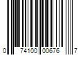 Barcode Image for UPC code 074100006767