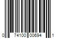 Barcode Image for UPC code 074100006941