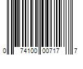 Barcode Image for UPC code 074100007177