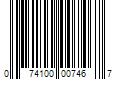 Barcode Image for UPC code 074100007467