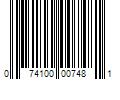 Barcode Image for UPC code 074100007481