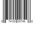 Barcode Image for UPC code 074100007498