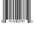 Barcode Image for UPC code 074100007610