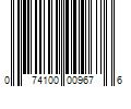 Barcode Image for UPC code 074100009676