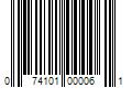 Barcode Image for UPC code 074101000061