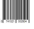 Barcode Image for UPC code 0741021002504