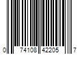 Barcode Image for UPC code 074108422057