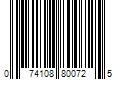 Barcode Image for UPC code 074108800725