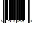 Barcode Image for UPC code 074111000075