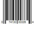 Barcode Image for UPC code 074130003354. Product Name: Valvoline VV335 Power Steering Fluid  32 Oz