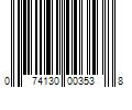 Barcode Image for UPC code 074130003538