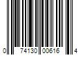 Barcode Image for UPC code 074130006164