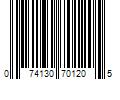 Barcode Image for UPC code 074130701205