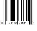 Barcode Image for UPC code 074170346541