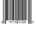 Barcode Image for UPC code 074170412260