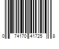 Barcode Image for UPC code 074170417258