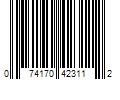 Barcode Image for UPC code 074170423112. Product Name: Coty  Inc Sally Hansen -Miracle Gel -Redgy -0.5 -fl oz