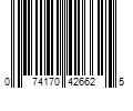 Barcode Image for UPC code 074170426625