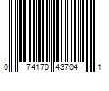 Barcode Image for UPC code 074170437041