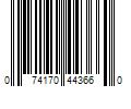 Barcode Image for UPC code 074170443660