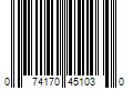 Barcode Image for UPC code 074170451030