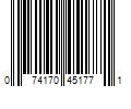 Barcode Image for UPC code 074170451771