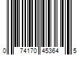 Barcode Image for UPC code 074170453645