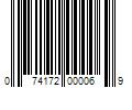 Barcode Image for UPC code 074172000069. Product Name: 