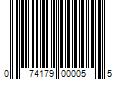 Barcode Image for UPC code 074179000055