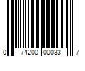 Barcode Image for UPC code 074200000337