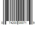 Barcode Image for UPC code 074200000719