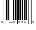 Barcode Image for UPC code 074200000863