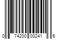 Barcode Image for UPC code 074200002416