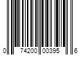 Barcode Image for UPC code 074200003956