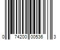 Barcode Image for UPC code 074200005363