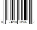 Barcode Image for UPC code 074200005967