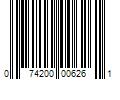 Barcode Image for UPC code 074200006261