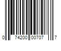 Barcode Image for UPC code 074200007077