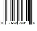 Barcode Image for UPC code 074200008548