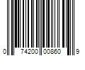 Barcode Image for UPC code 074200008609