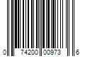 Barcode Image for UPC code 074200009736