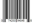 Barcode Image for UPC code 074200948455