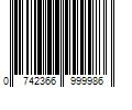 Barcode Image for UPC code 0742366999986