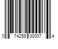 Barcode Image for UPC code 074259000074