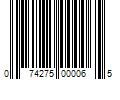 Barcode Image for UPC code 074275000065