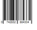 Barcode Image for UPC code 0742832884334