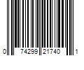 Barcode Image for UPC code 074299217401