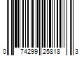 Barcode Image for UPC code 074299258183