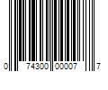 Barcode Image for UPC code 074300000077