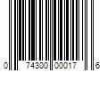 Barcode Image for UPC code 074300000176